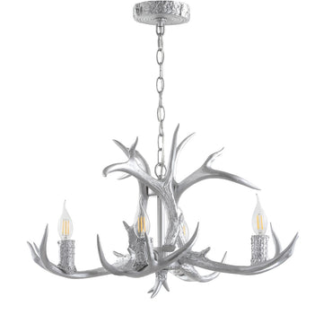 Eldora Adjustable Resin Antler LED Chandelier